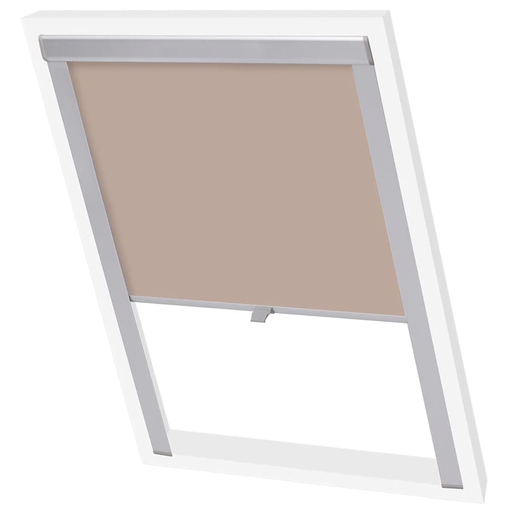 vidaXL Persiana Opaca Enrollable M06/306 Tela Opaca Marco de Aluminio Color Beige,  Blanco,  Gris y mas