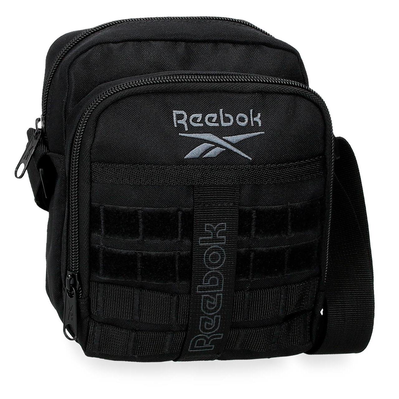 Bandolera Reebok Cross negro de 15 cm x 19,5 cm x 6 cm