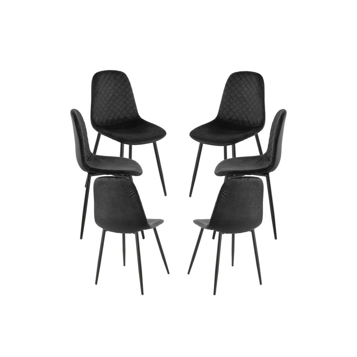 Regalos Miguel - Packs Sillas Comedor - Pack 6 Sillas Boide - Negro