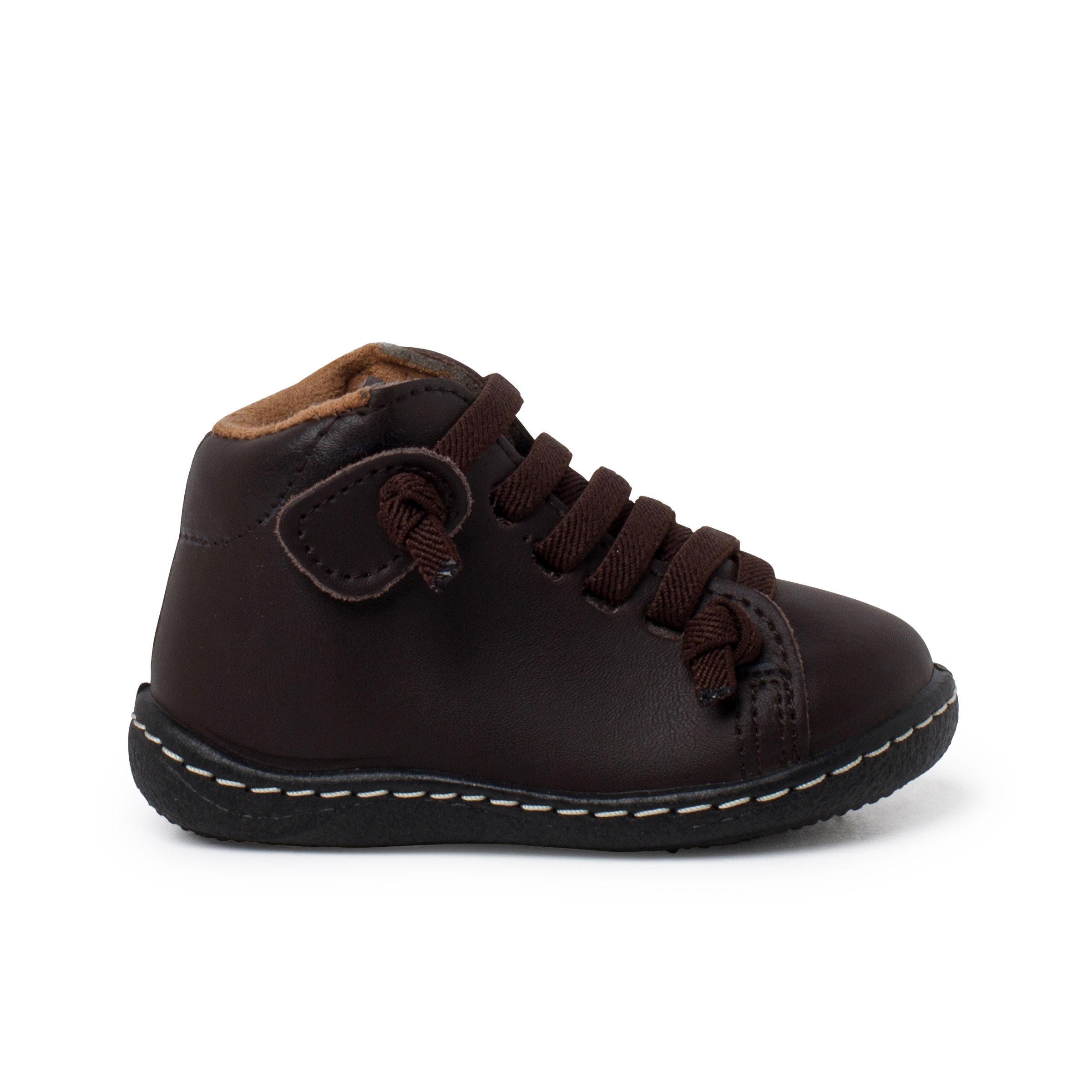 Pisamonas Botitas Piel Lavable Niños Cordones Elásticos