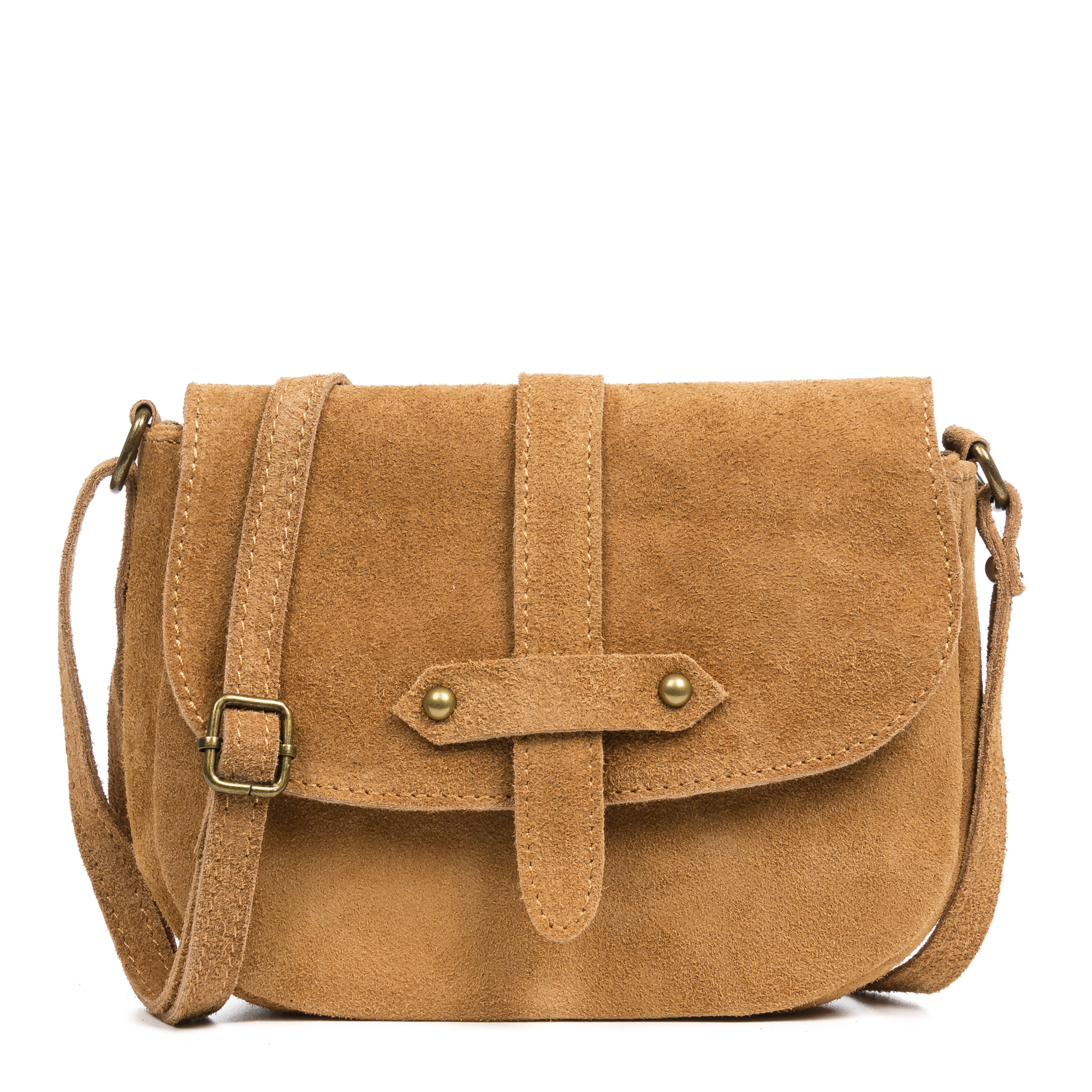 Firenze Artegiani. Altamura bolso bandolera mujer. Piel auténtica Gamuza. Made in Italy. Vera Pelle Italiana.