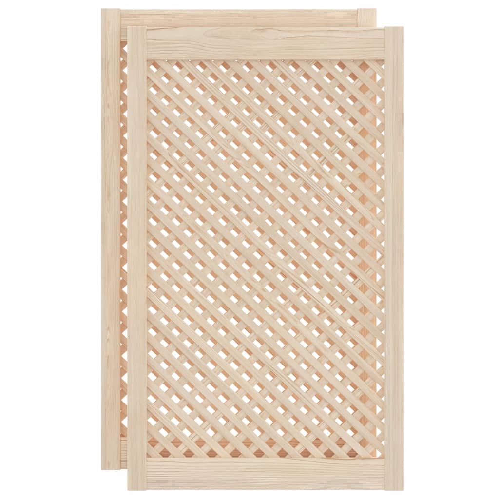 vidaXL Puertas de Armario Entramado Paneles de Aparador Madera de Pino Dimensiones 39.5 x 39.5 cm,  49.5 x 39.5 cm,  39.5 x 61.5 cm y mas