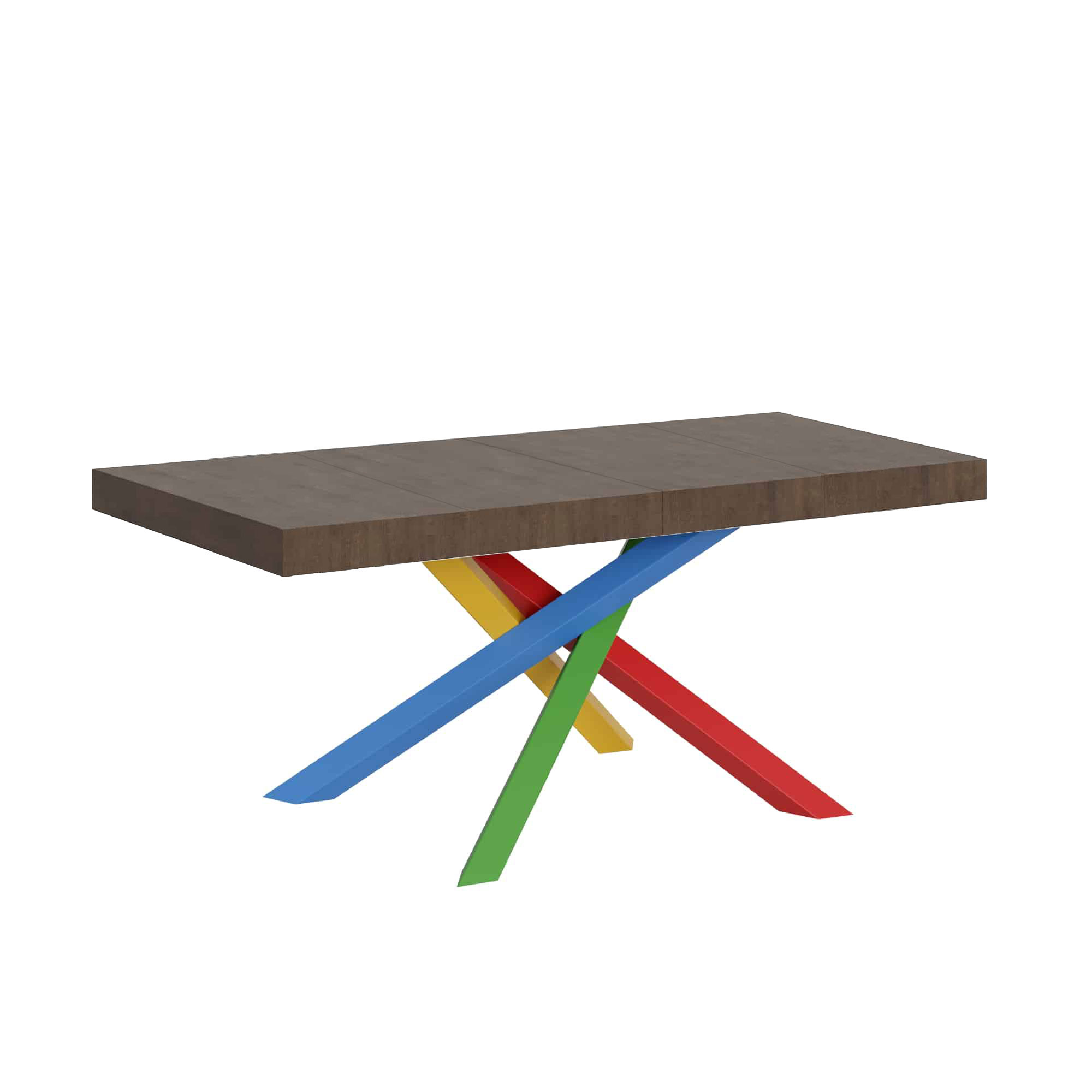 Mesa extensible 90x120/224 cm Volantis Premium Estructura Nogal 4/B - Itamoby
