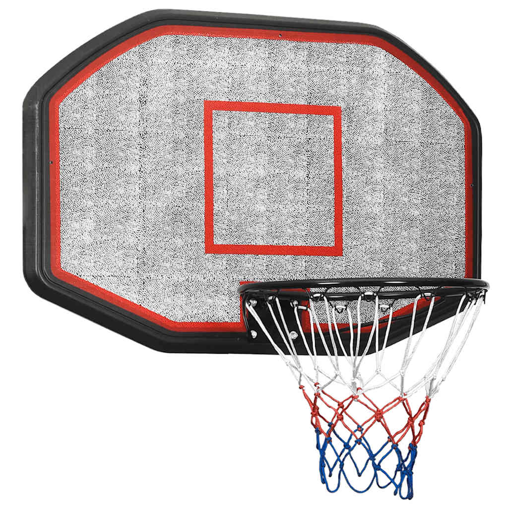 vidaXL Tablero de baloncesto polietileno 109x71x3 cm aro de baloncesto Color Blanco,  Negro, y mas