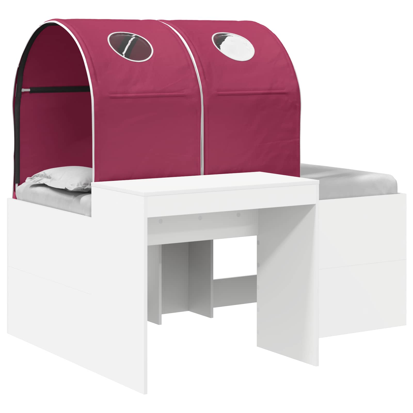 vidaXL Cama con Túnel 3 uds. Madera de ingeniería 123,6 x 163,2 x 75,1 cm Multicolor