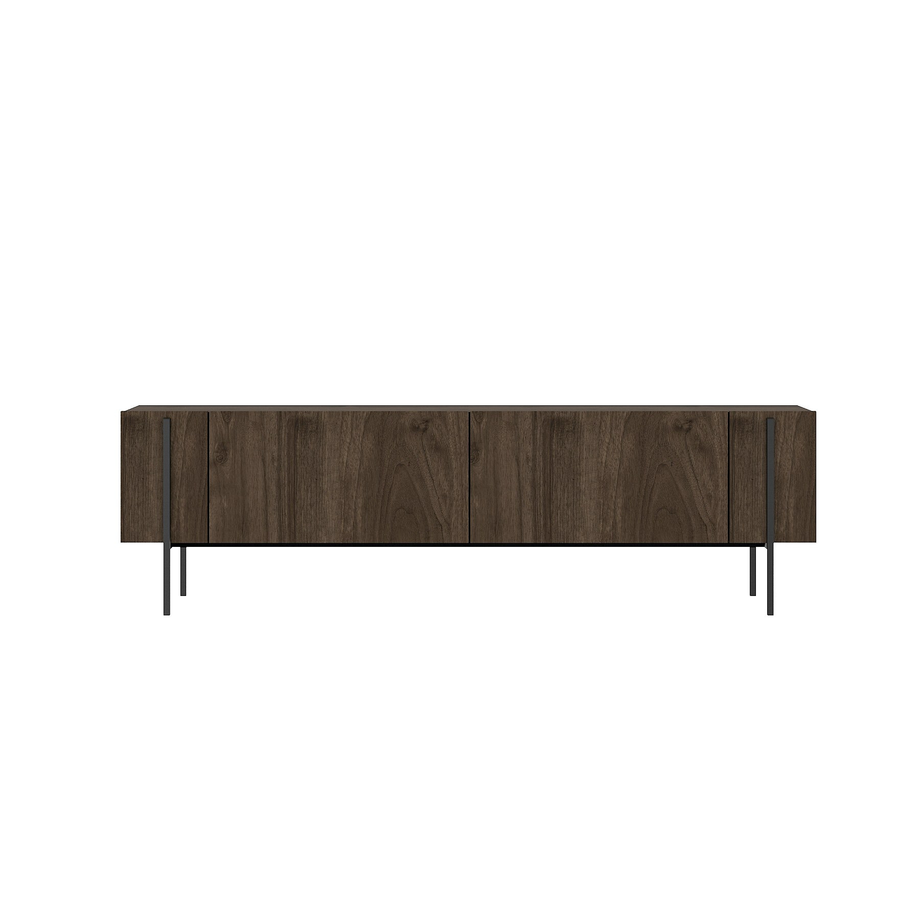 Habitat y Jardin - Soporte de TV de madera "Herman" - 160 x 31 x 45 cm - Marrón