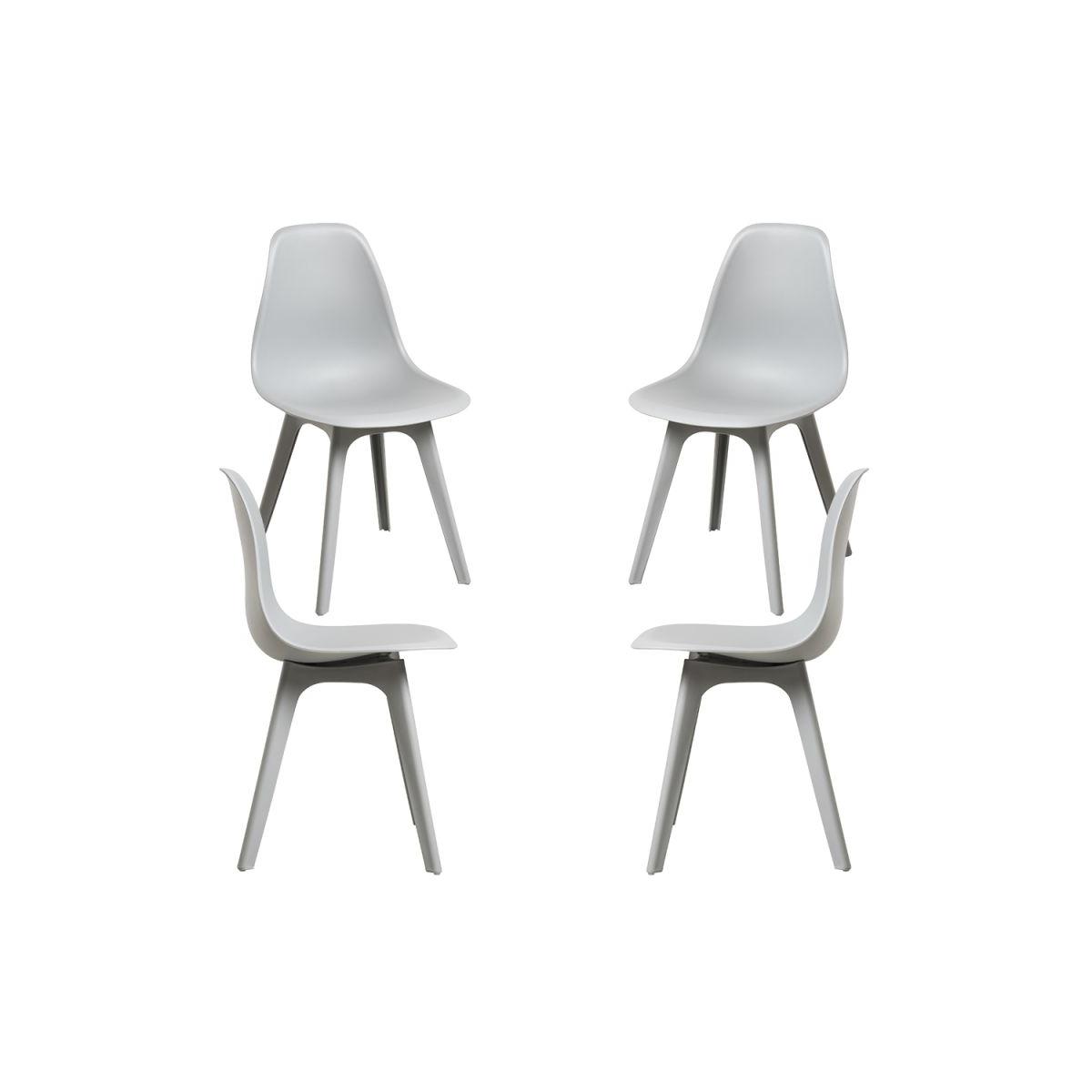 Regalos Miguel - Packs Sillas Comedor - Pack 4 Sillas Kelen Suprym - Gris claro