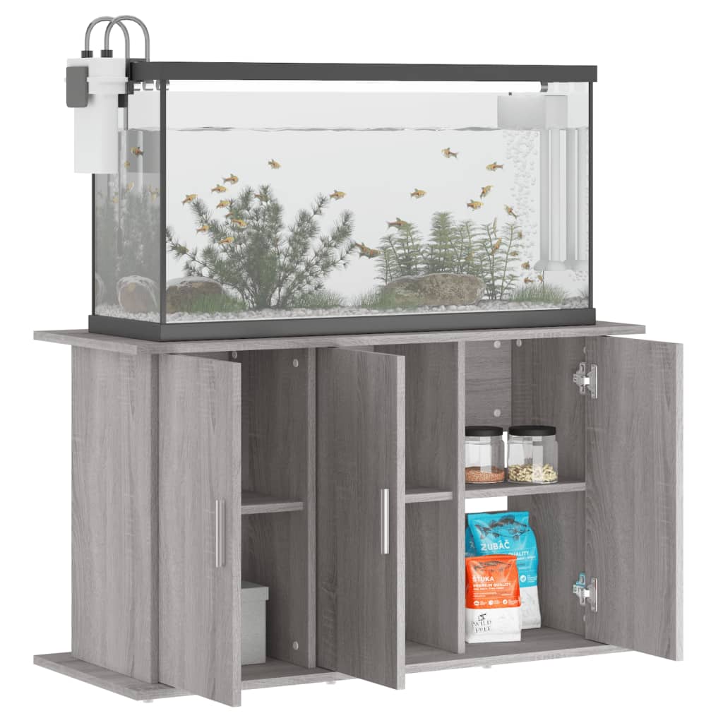 vidaXL Soporte de acuario madera ingeniería 101x41x58 cm Color Blanco brillante,  Gris hormigón,  Marrón roble y mas