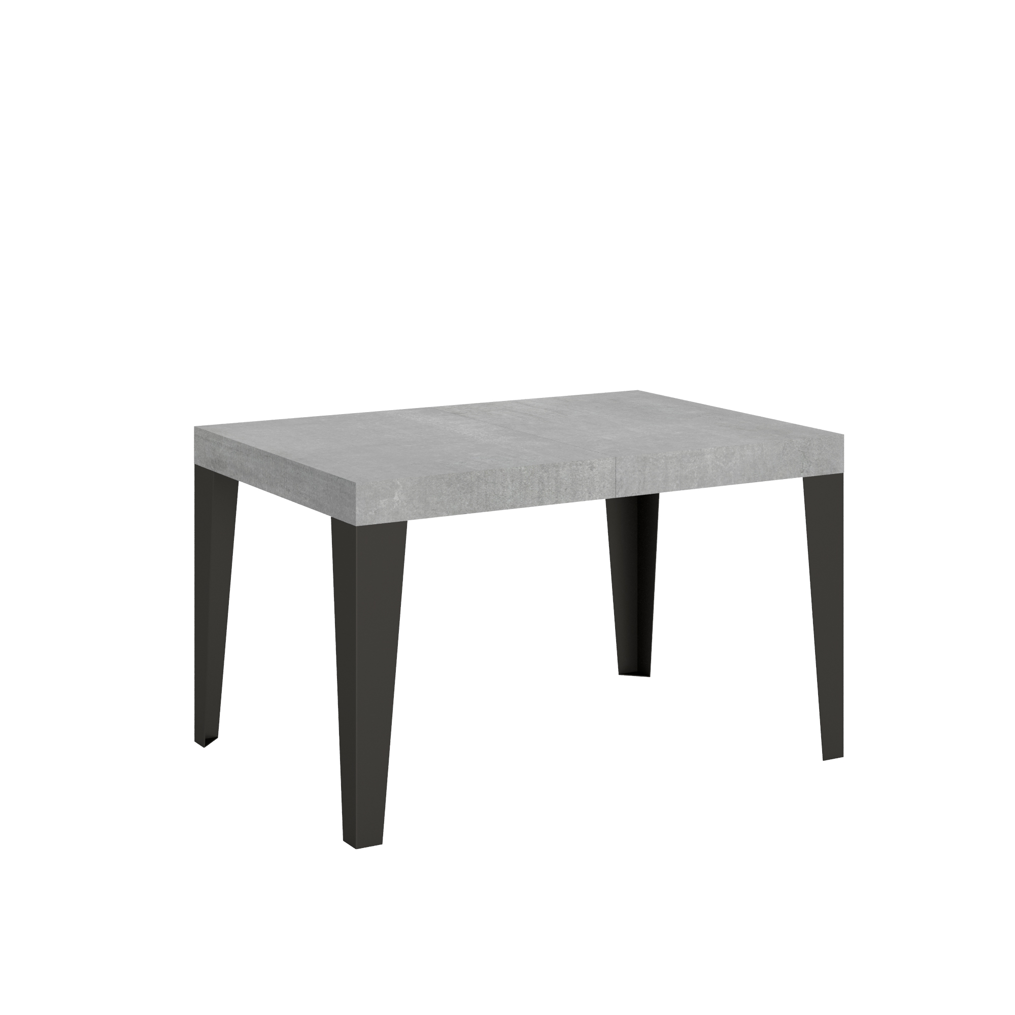 Mesa extensible 90x130/390 cm Estructura Cemento Flame Antracita - Itamoby