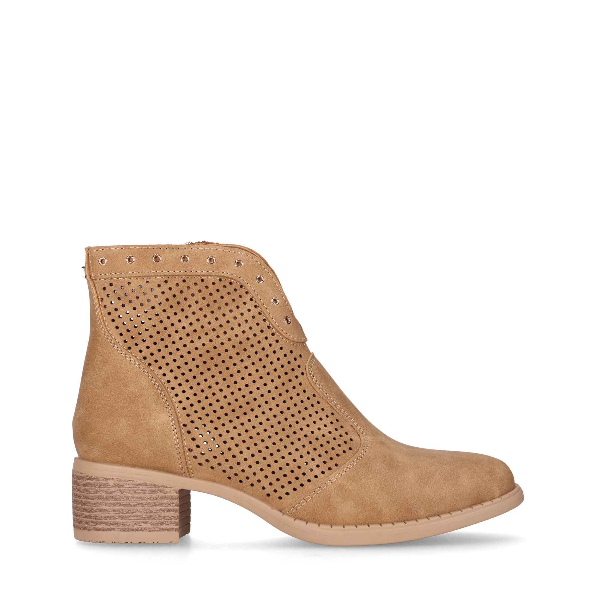 CHIKA10 Botines Piel Vegana de Mujer Chika10 Tacon bajo