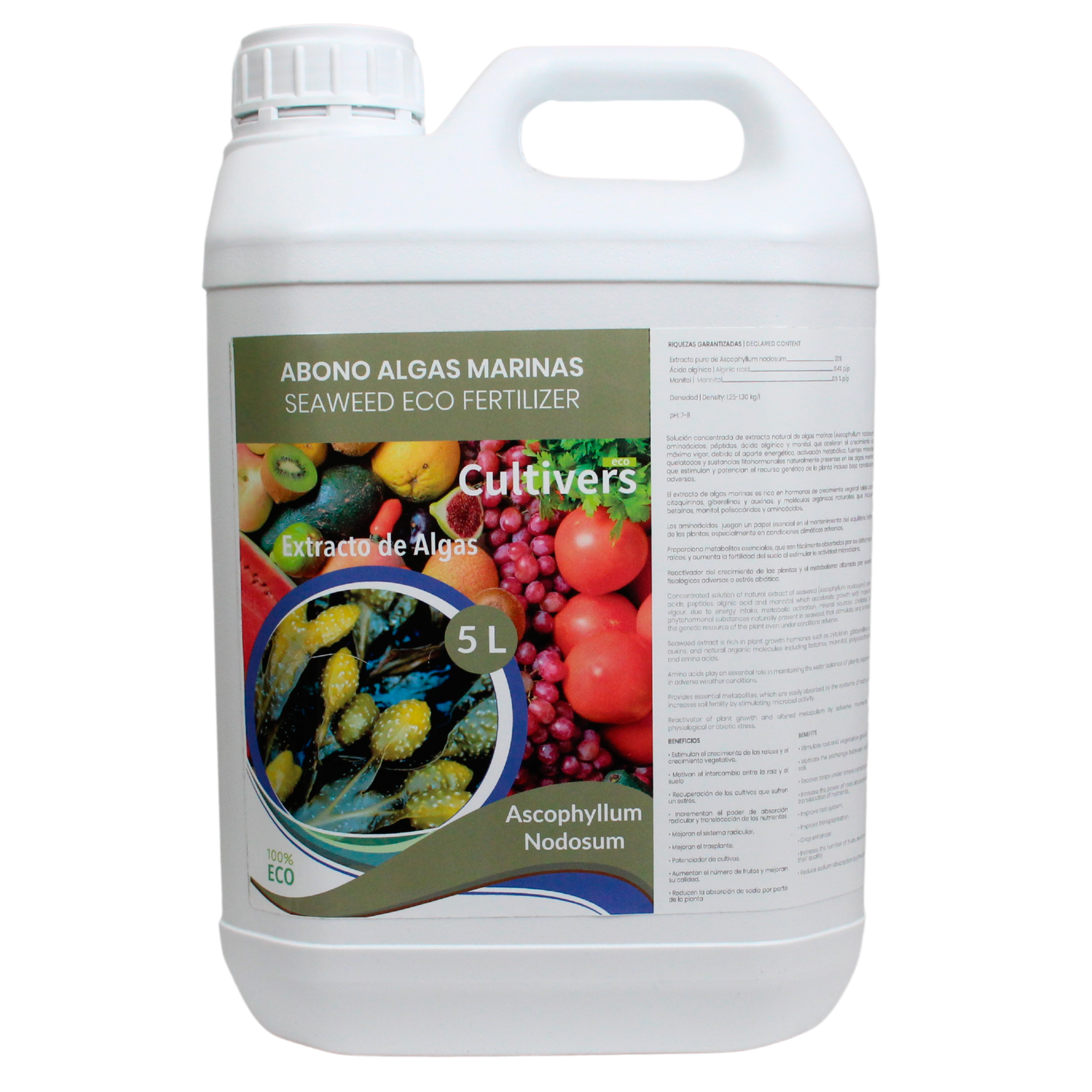 CULTIVERS Algas Marinas Líquido Ecológico 5 L