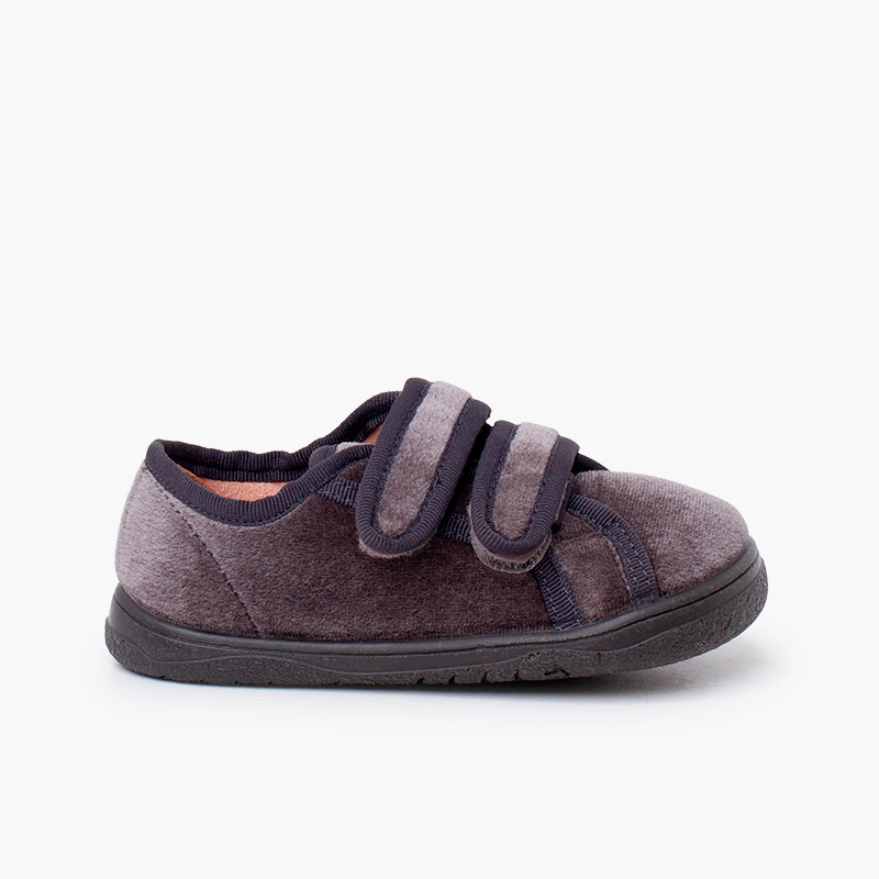 Pisamonas Zapatillas terciopelo barefoot doble tira adherente