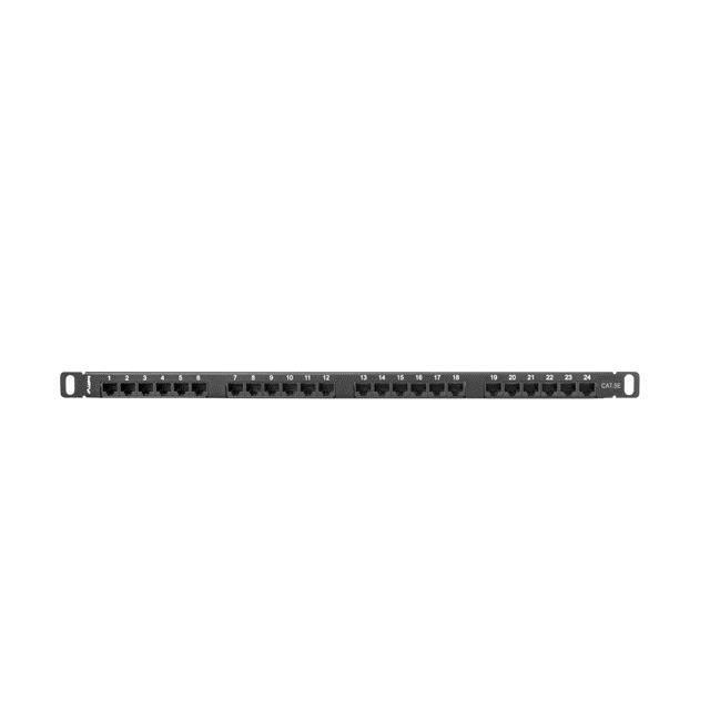 LANBERG Patch Panel PPU5-0024-B 24 Puertos CATEGORIA 5E 19 0.5U Negro