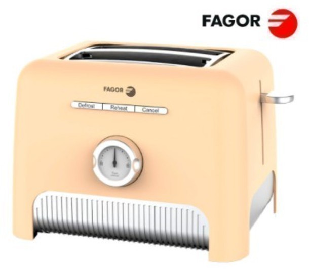 Fagor - Fagor Tostador Doble 870W Vintage con Control Electrónico de Tostado