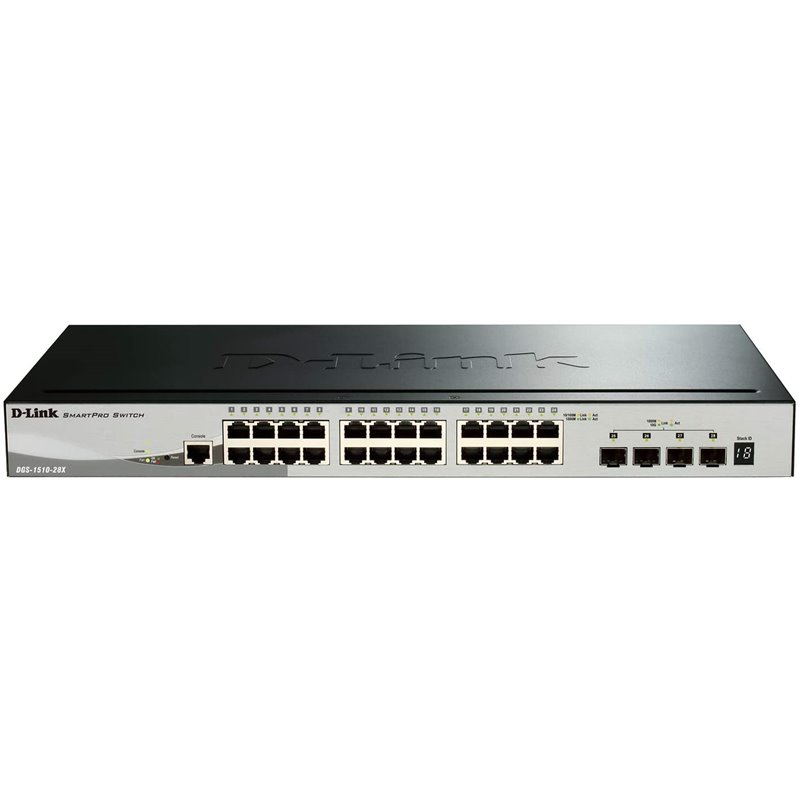 D-Link DGS-1510 Gestionado L3 Gigabit Ethernet (10/100/1000) Black, Gray