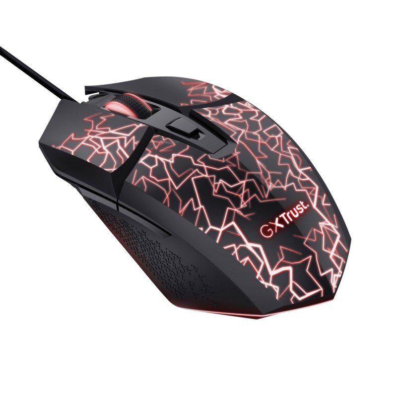 Trust - GXT 113 Felox ratón Juego mano derecha USB tipo A Óptico 6400 DPI 25749