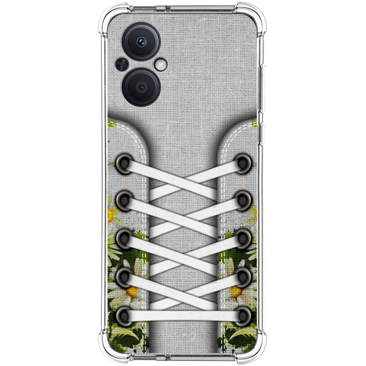 Funda Silicona Antigolpes para Oppo A96 5G diseño Zapatillas 08 Dibujos