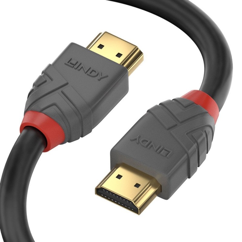 Lindy - 36968 cable HDMI 15 m HDMI tipo A (Estándar) Negro, Gris 36968