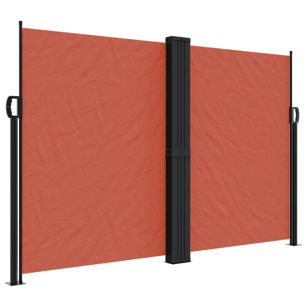 vidaXL Toldo lateral retráctil 160x1200 cm Color Negro, Crema, Azul