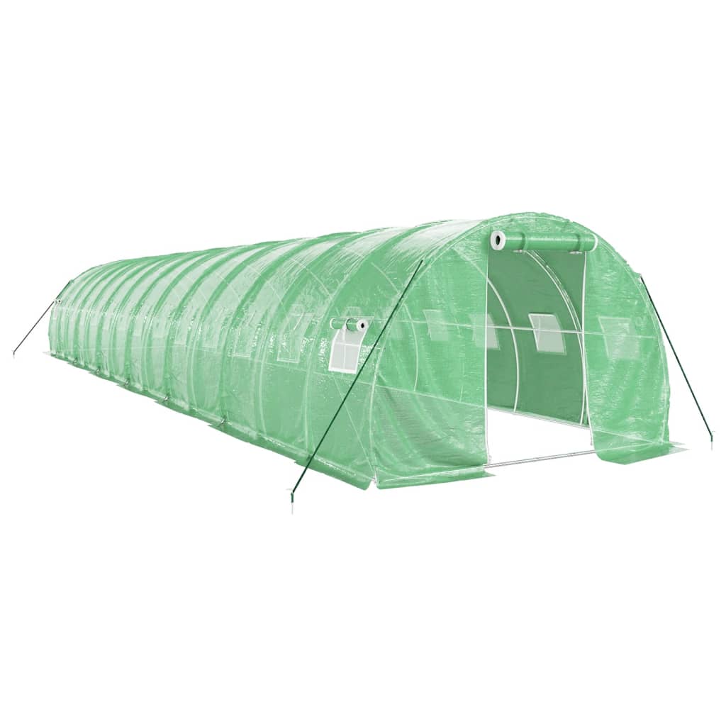 vidaXL Invernadero con estructura de acero verde Multitalles