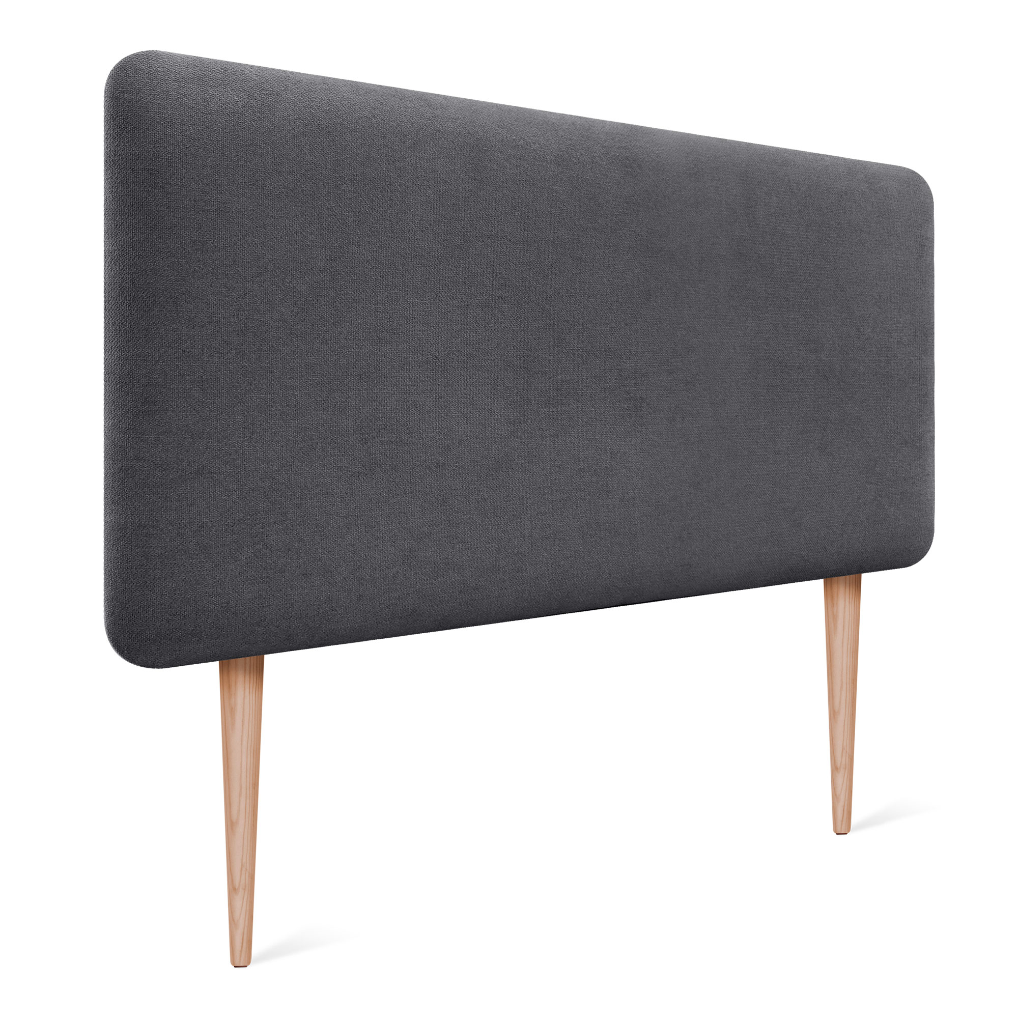 DHOME Cabecero Tapizado Liso Redondeado Tela con Patas para Pared Acústicos Cabeceros Absorbentes Cabezal Cama Colores