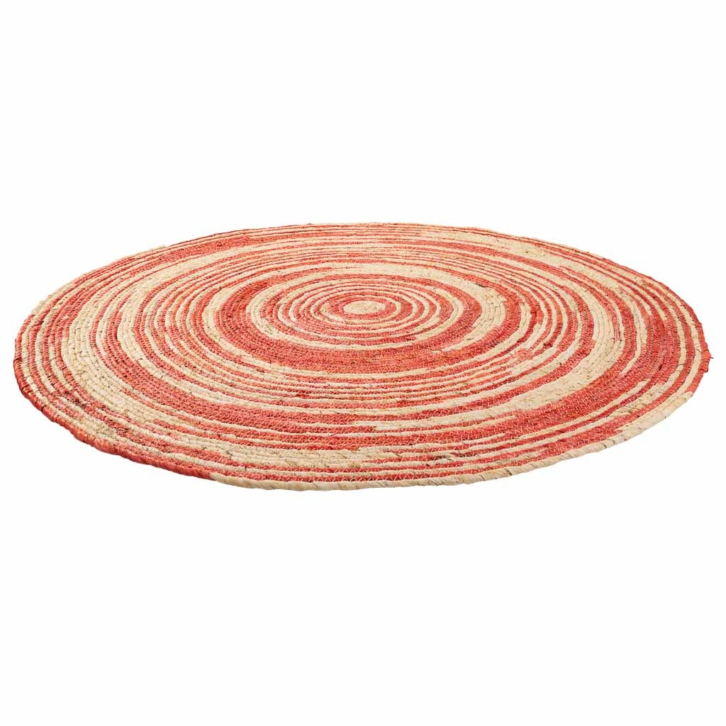 WANDERLUST DECO Alfombra redonda de yute color marrón d120x1h cm. No viene montado