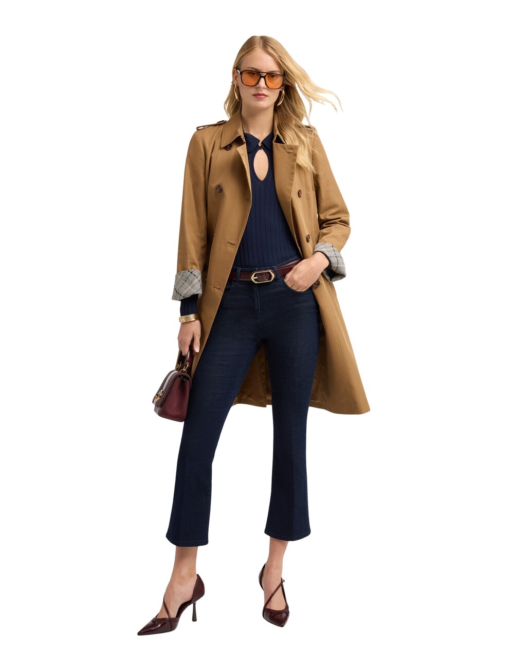 Motivi - Jeans kick flare con raya planchada