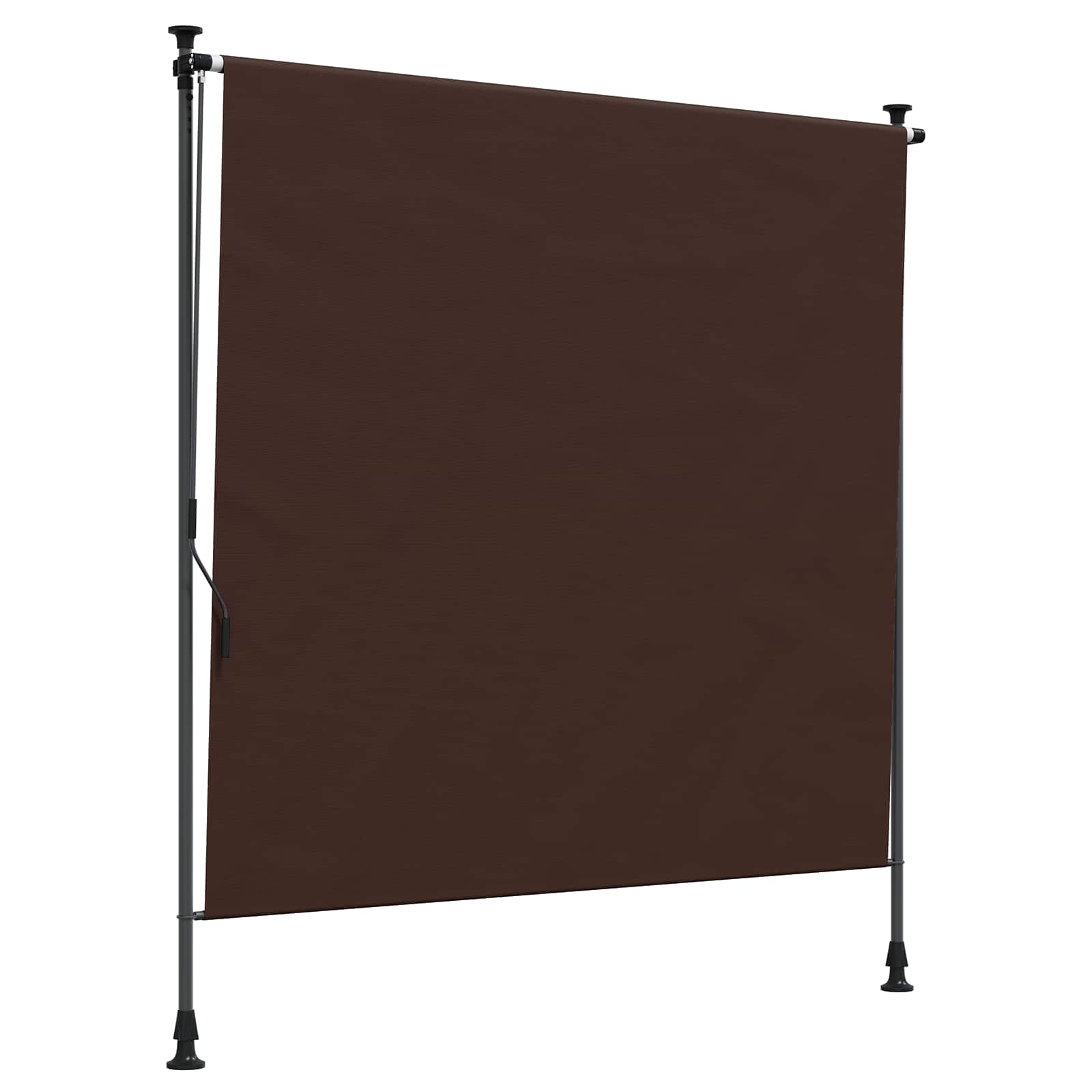 vidaXL Persiana enrollable exterior tela acero 100x270 cm Multicolor