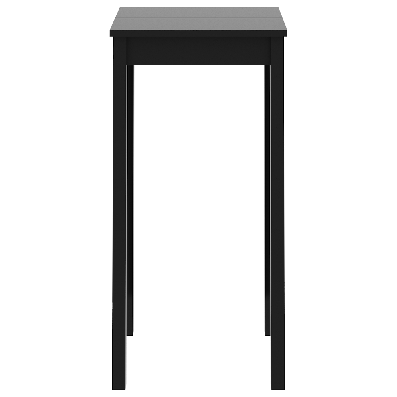 vidaXL Mesa alta de bar negra de MDF 55x55x107 cm
