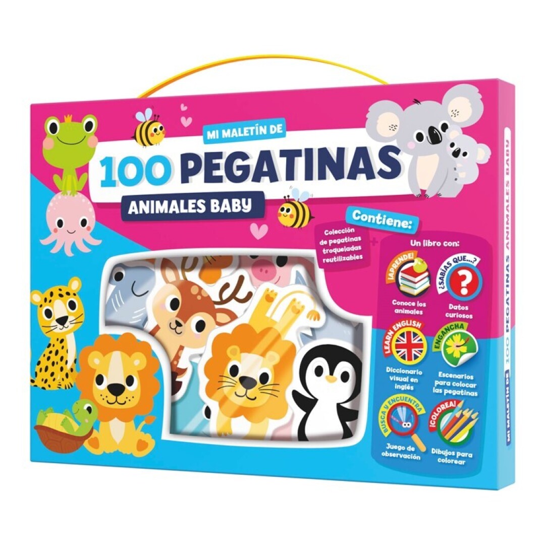 IMAGILAND - MALETIN DE 100 PEGATINAS IMAGILAND - DISTINTA ANIMACIONES CREATIVAS
