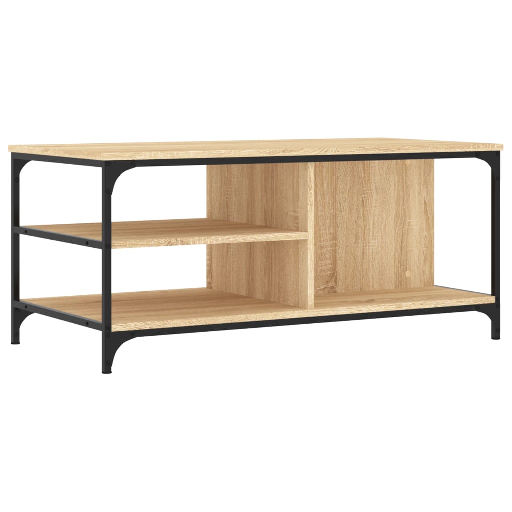 Vidaxl Mesa de Centro Madera Contrachapada 100x50x45 Cm Negro