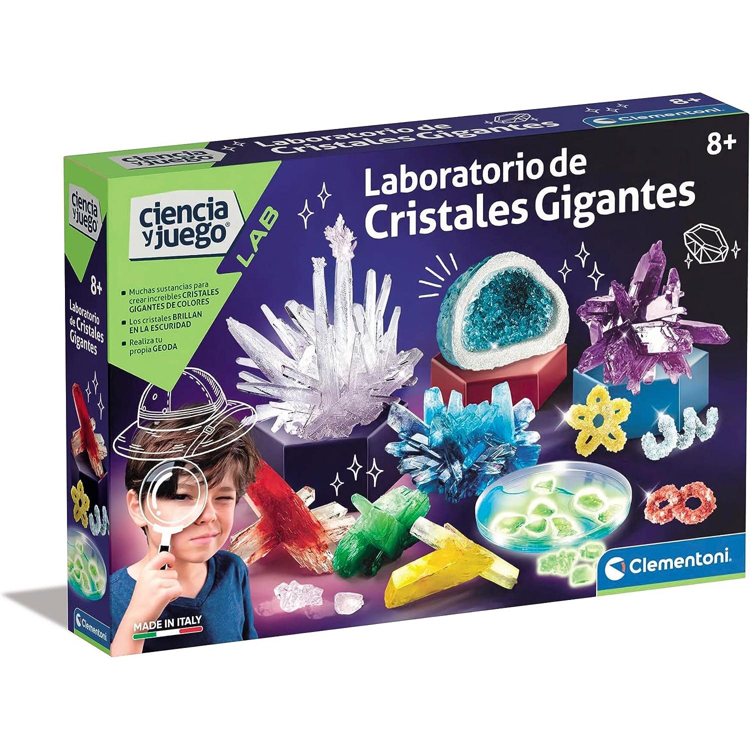 Clementoni - Laboratorio de Cristales Gigantes - juego científico a partir de 8 años, juguete en español (55322)