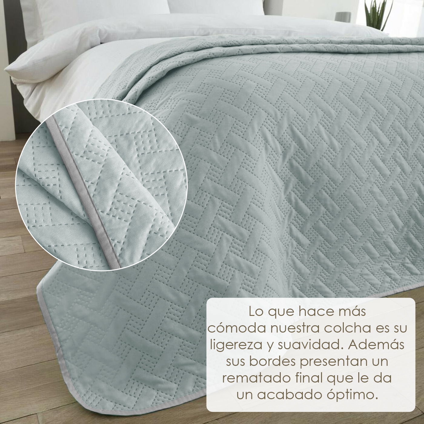 ENJOHOS Colcha reversible tamaño Queen de microfibra ligera en relieve,  cubrecamas de verano tamaño Queen, edredón azul marino Queen/Matrimonial