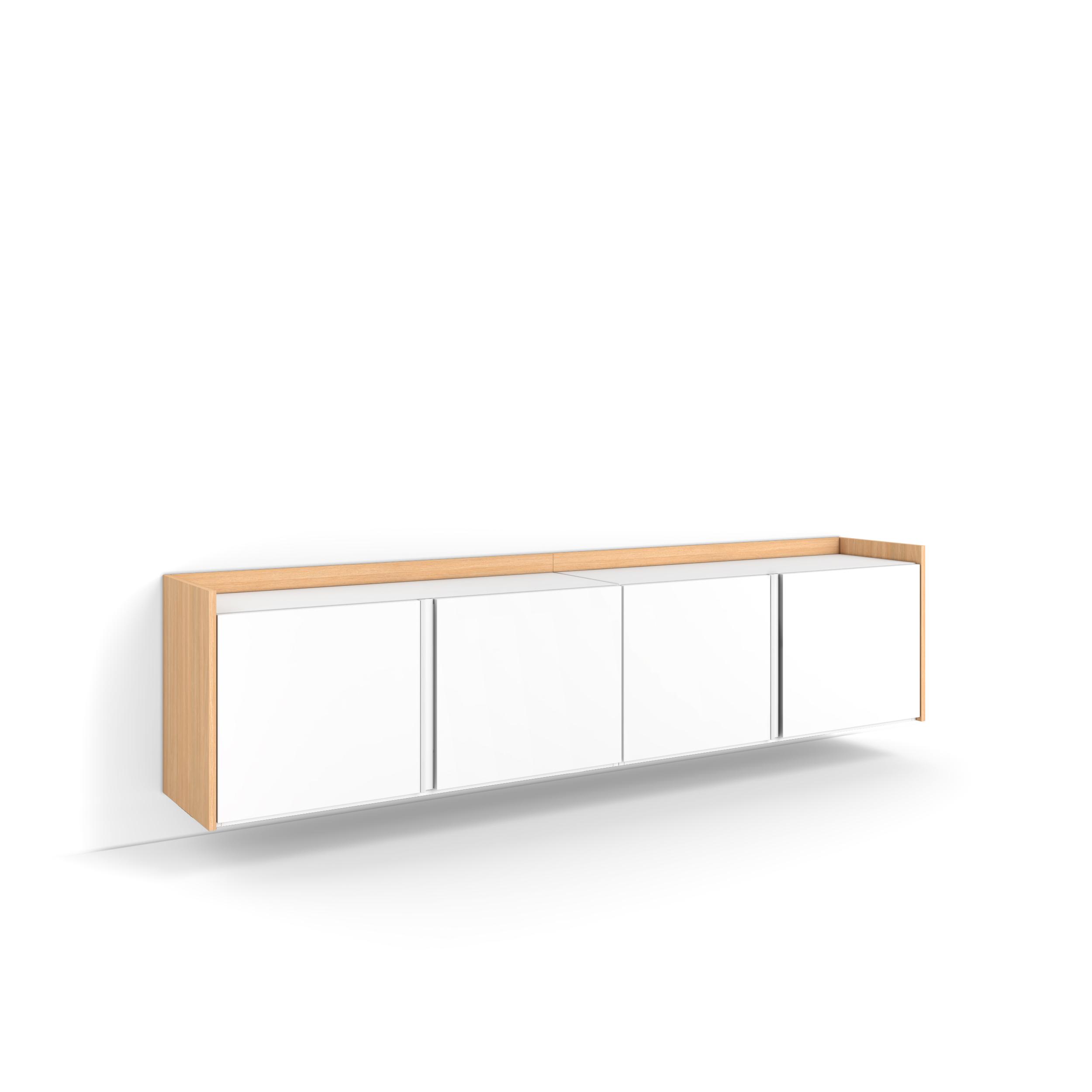 Mueble TV, Televisión, 207x35x50cm, Para TV hasta 80", Colgado, Suspendido