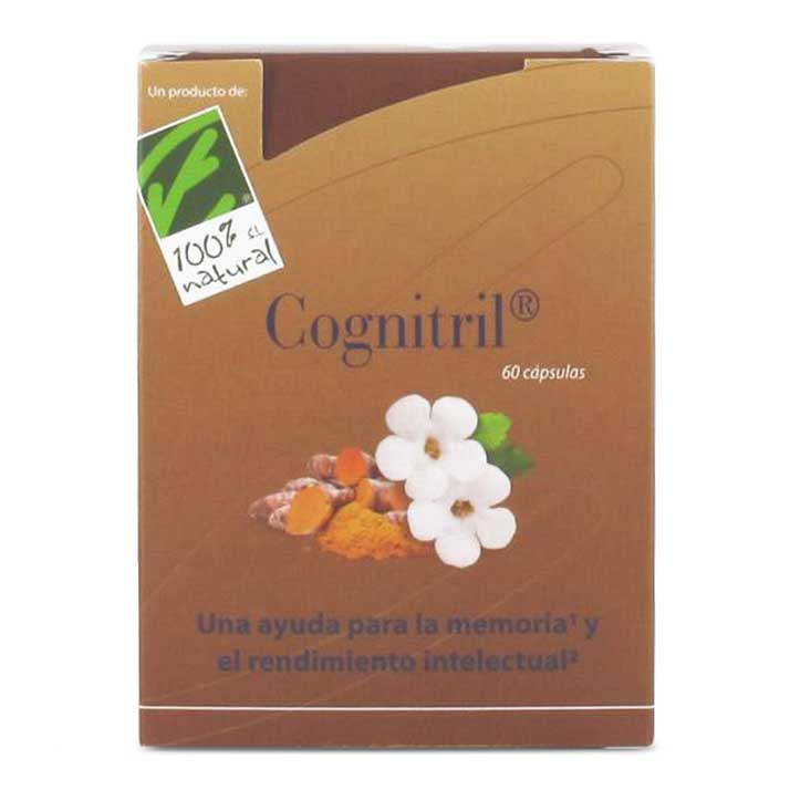 100% Natural Cognitril 60 Capsulas (En Blister).