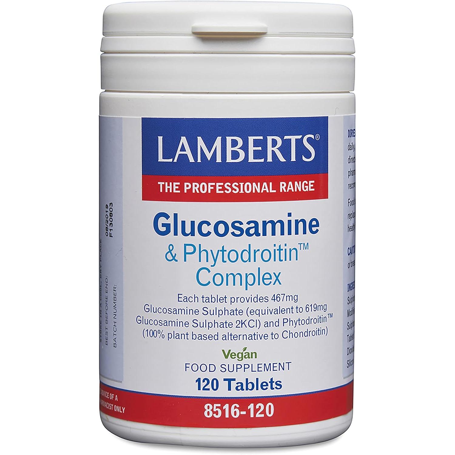 Lamberts Complejo de Glucosamina y Fitodroitina - 120 Tabletas