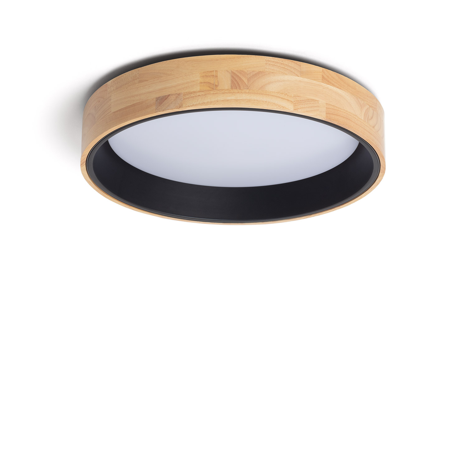 Ledkia Plafón LED Circular 20W Madera Ø470 Mm CCT Seleccionable Dari ILUZZIA