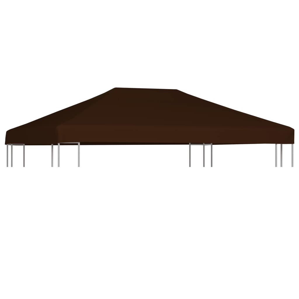 vidaXL Toldo de Cenador 310 g/m² 3x4 m Casa Jardín Dosel Lona Carpa Color Burdeos,  Taupé,  Marrón y mas