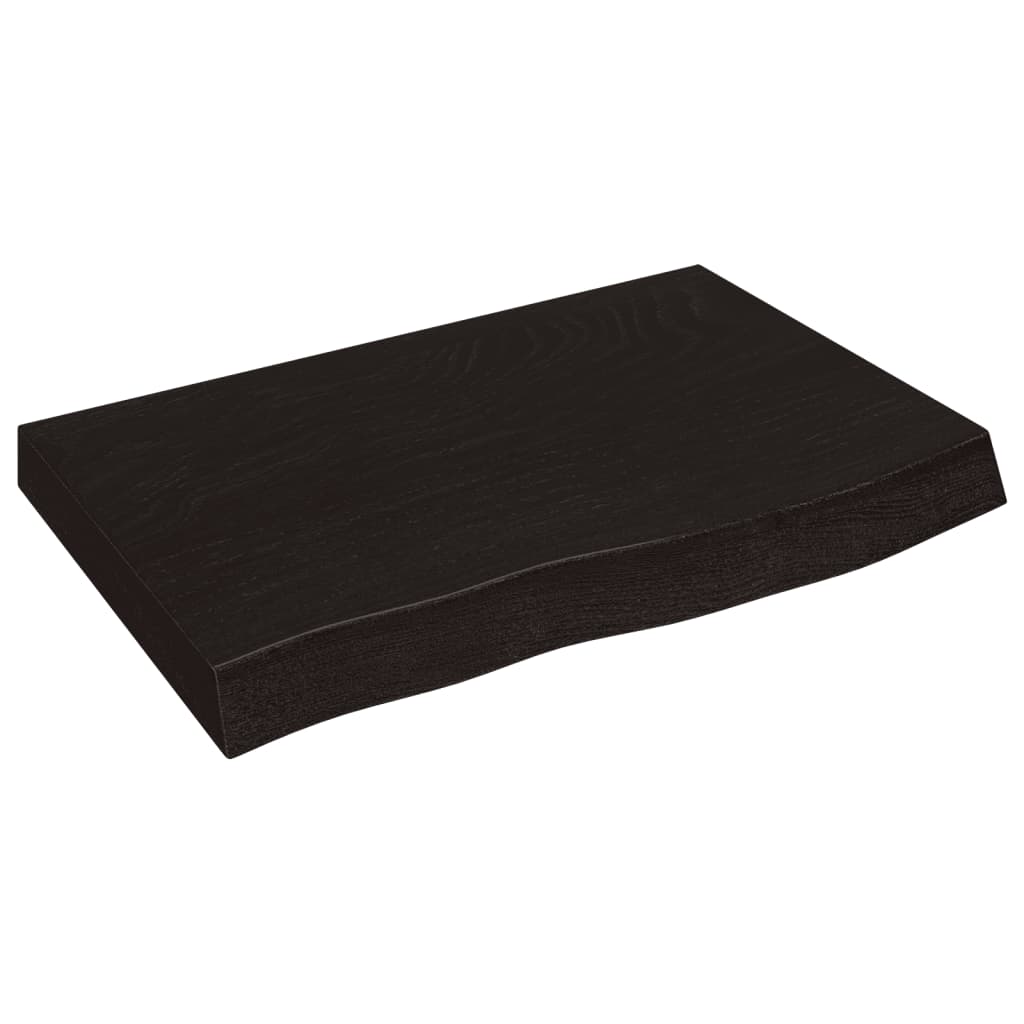 vidaXL Encimera de baño madera maciza sin tratar 60x50x(2-4) cm