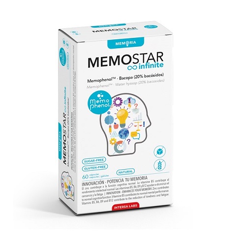 Intersa Memostar Infinite 60 Caps - Suplemento Concentración y Memoria