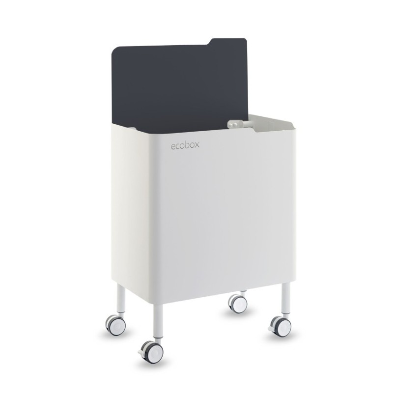 DON HIERRO - Cubo de basura ergonómico, funcional y elegante, 2 x 20 litros, ECOBOX NOA-