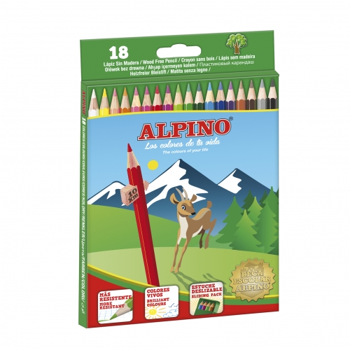 Alpino - LAPICES DE COLORES ALPINO - VARIEDAD DE CAJAS - COLORES SURTIDOS