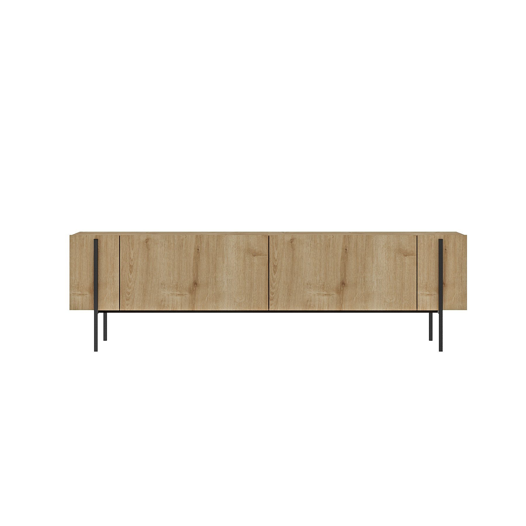Habitat y Jardin - Soporte de TV de madera "Herman" - 160 x 31 x 45 cm - Beige