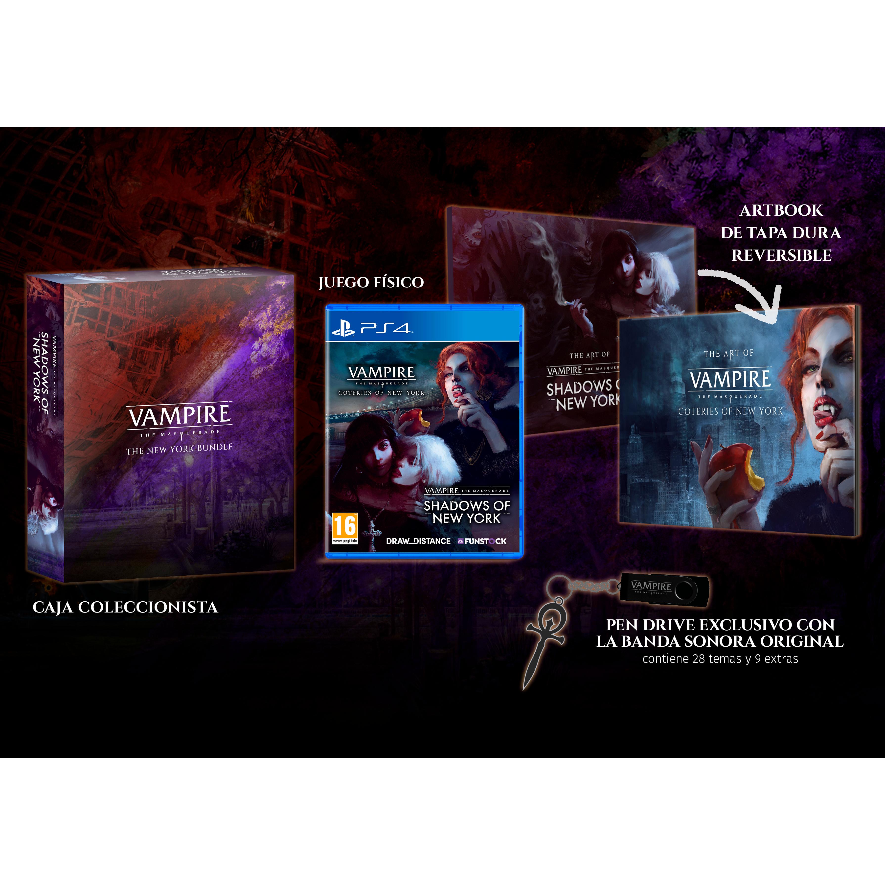 Vampire The Masquerade Coteries of New York Shadows of New York Collector Edition - PS4 - Nuevo Precintado - PAL España