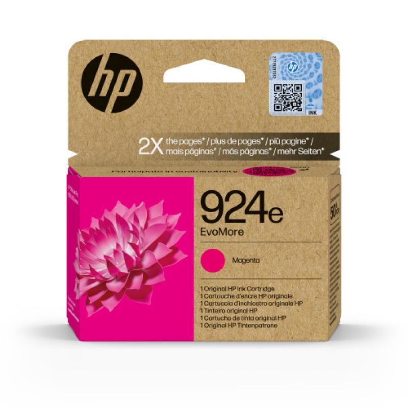 Hp Cartucho De Tinta Original Evomore 924e Magenta