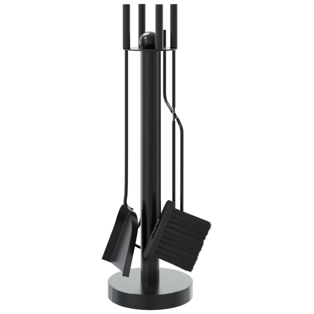 vidaXL Set de herramientas para chimenea 5 piezas acero 18x56 cm