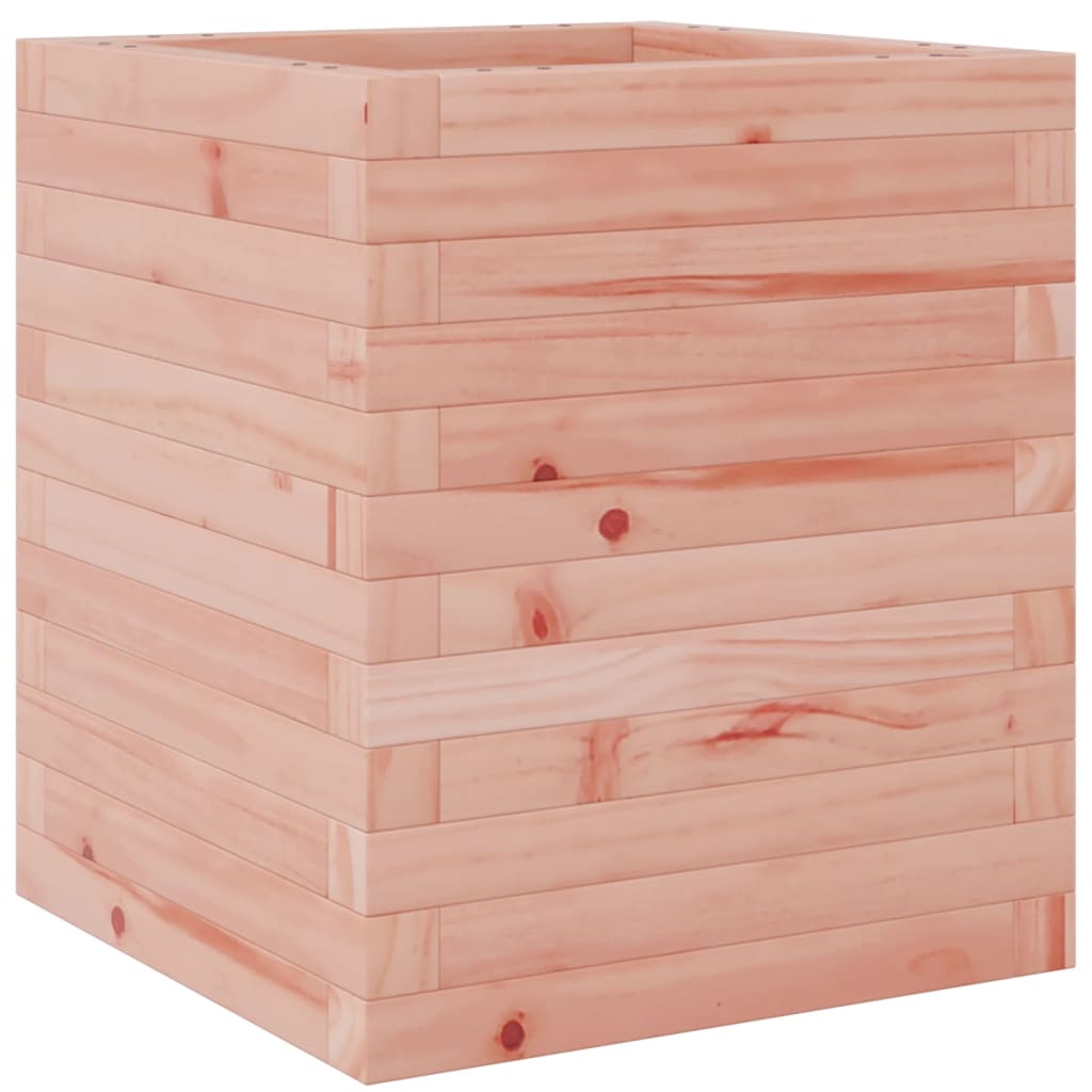 vidaXL Jardinera de madera maciza de pino 40x40x46 cm Color Pino natural,  Blanco,  Marrón cera y mas
