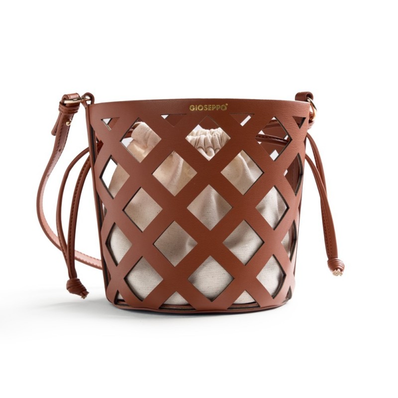 GIOSEPPO 78266 CUERO  38486 26V BOLSO CALADO CUERO