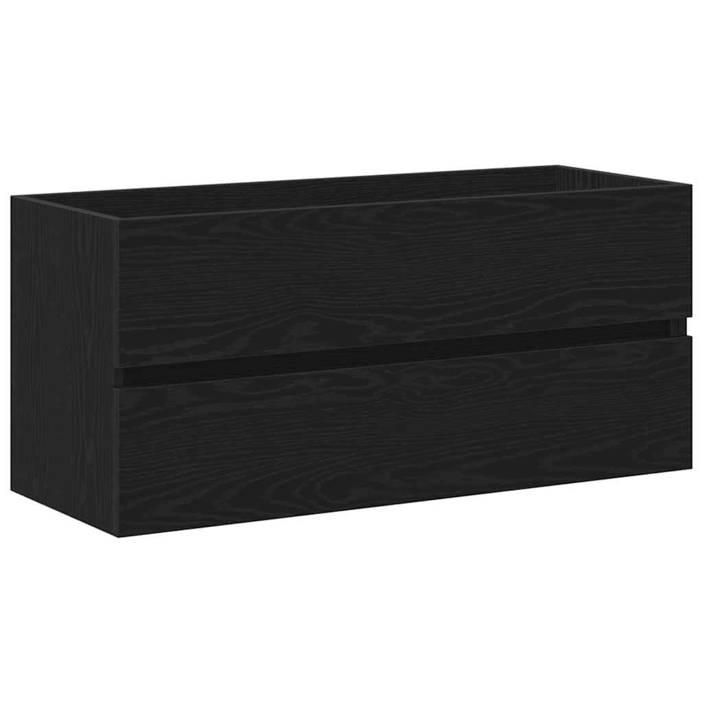 vidaXL Mueble para lavabo roble negro 100x38,5x45 cm madera ingeniería