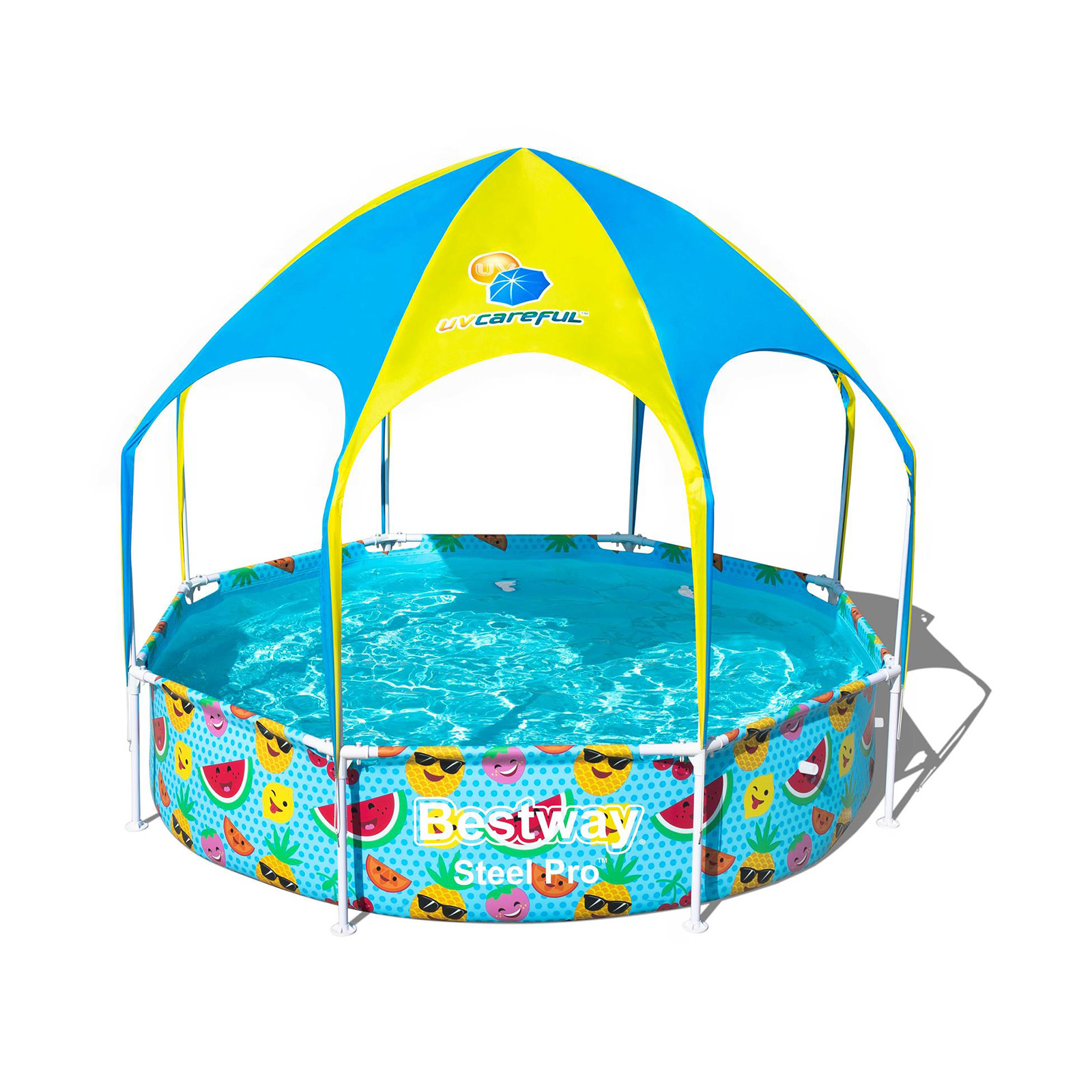 Bestway Piscina Desmontable Tubular Infantil Bestway Splash-In-Shade 244x51 cm con Parasol